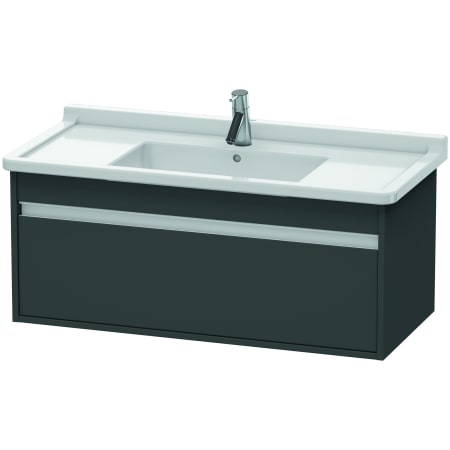 A large image of the Duravit KT6665 Graphite Matte