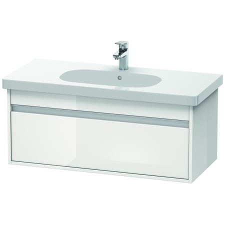 A large image of the Duravit KT6668 White High Gloss