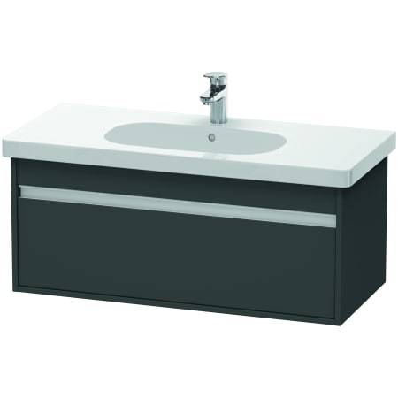 A large image of the Duravit KT6668 Graphite Matte