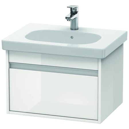 A large image of the Duravit KT6670 White High Gloss