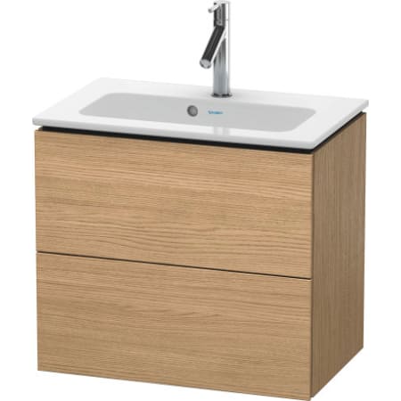 Duravit Lc625605252 European Oak L Cube 24 3 8 Wall Mounted Vanity Duravit Lc625605252 L Cube 24 3 8 Wall Mounted Vanity Cabinet Only