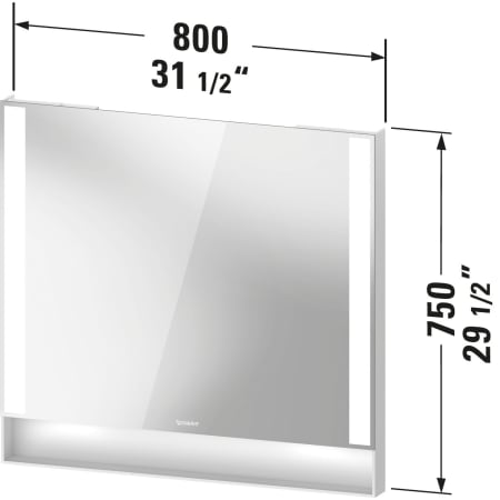 A large image of the Duravit QA7082 Alternate Image