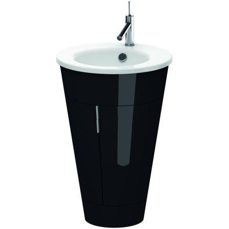 A large image of the Duravit S19520 Black High Gloss