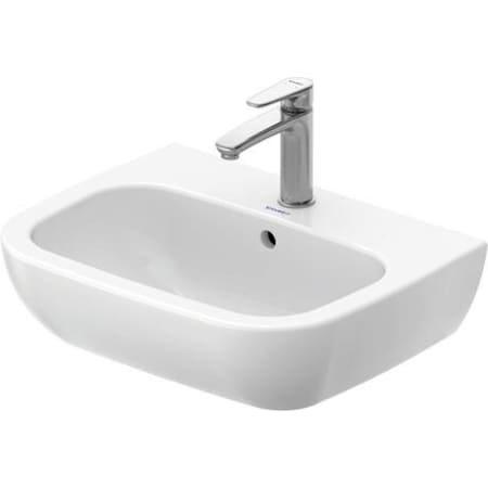 A large image of the Duravit 231055-1HOLE White / Glazed Underside
