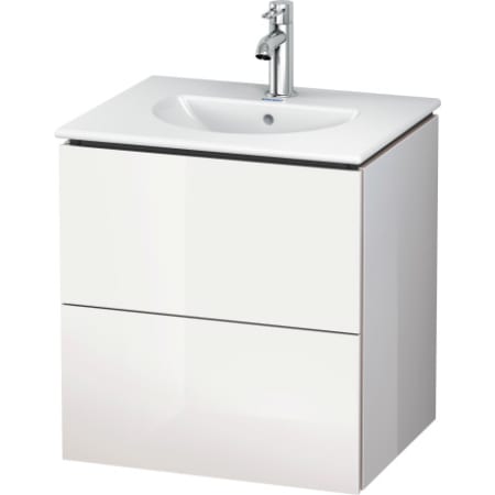 Duravit Lc626008585 White High Gloss L Cube 20 1 2 Wall Mounted Duravit Lc626008585 L Cube 20 1 2 Wall Mounted Vanity Cabinet Only