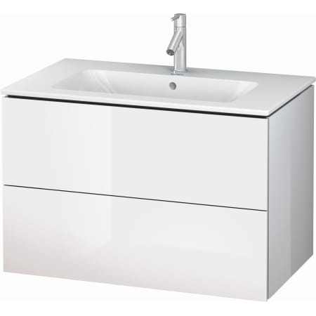A large image of the Duravit LC00080 White High Gloss