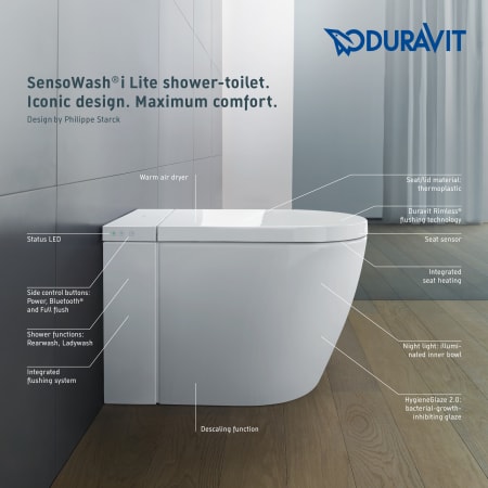 A large image of the Duravit 620000-Lite Features