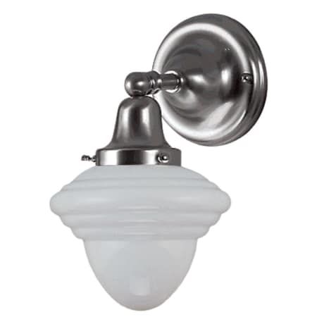 Dvi Lighting Dvp7501ch Chrome Opal Schoolhouse 1 Light Wall Sconce Dvi Lighting Dvp7501
