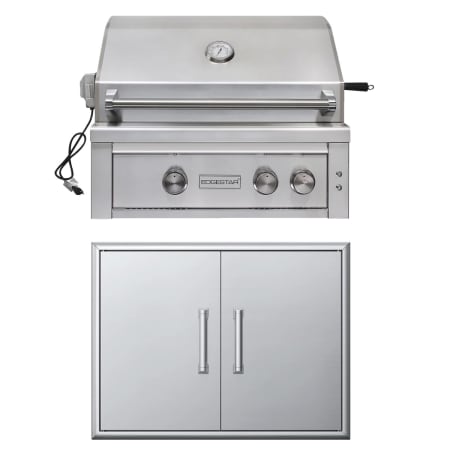 A large image of the EdgeStar GRL300IBKITNG Stainless Steel