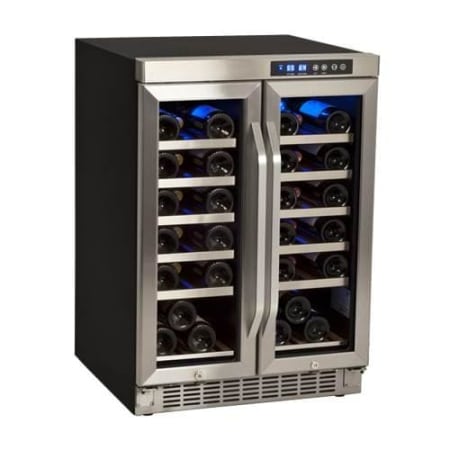 wine cooler dual built refrigerator door coolers french zone bottle edgestar fridge everstar kitchen inch cellar temperature storage remodel cooling