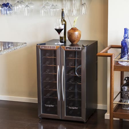 EdgeStar 32 Bottle Dual Zone Wine Cooler TWR325ESS