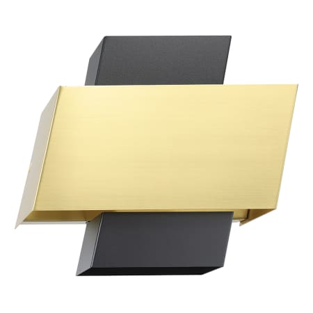 A large image of the Eglo 205839A Black / Brushed Brass