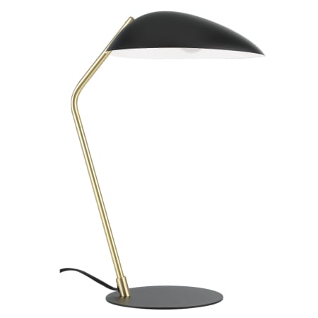 A large image of the Eglo 205882A Black / Brushed Brass / White