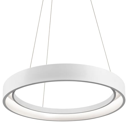 A large image of the Elan Fornello Large Pendant Textured White