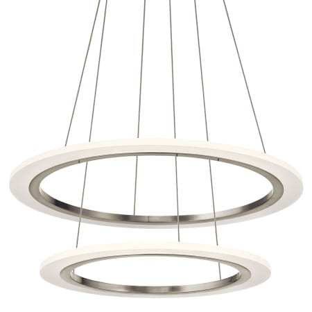 A large image of the Elan Hyvo Chandelier Brushed Nickel