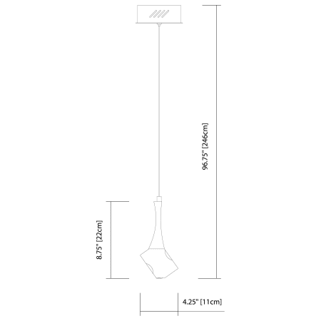 A large image of the Elan Rockne Mini Pendant - LED Elan Rockne Mini Pendant - LED