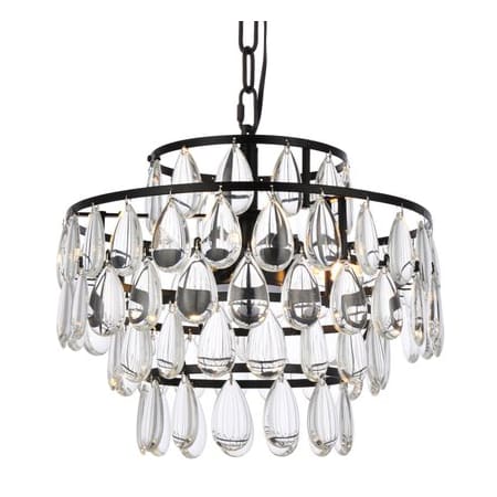 A large image of the Elegant Lighting 1102D14 Black