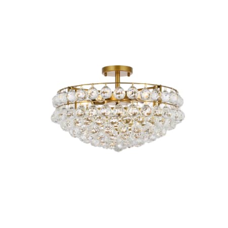 A large image of the Elegant Lighting 1107F20 Brass