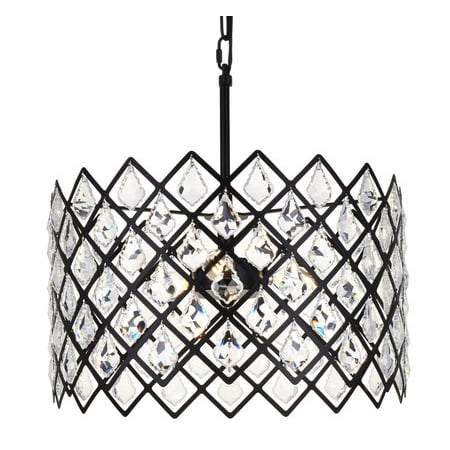 A large image of the Elegant Lighting 1111D16 Black