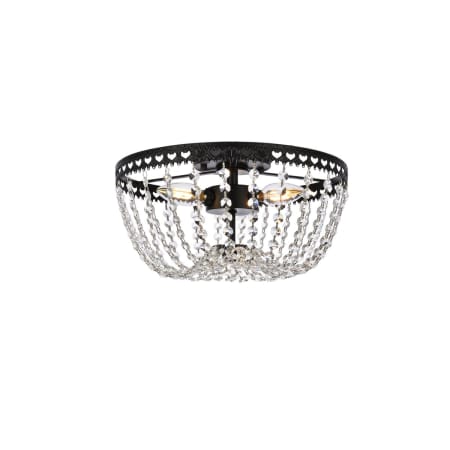 A large image of the Elegant Lighting 1112F12 Black