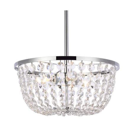 A large image of the Elegant Lighting 1114D13 Chrome