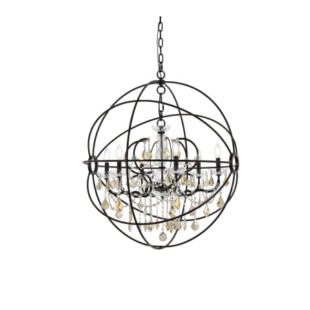 A large image of the Elegant Lighting 1130D32-GT/RC Dark Bronze