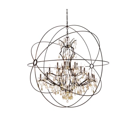 A large image of the Elegant Lighting 1130G60/RC Dark Bronze