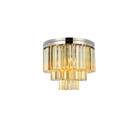 A large image of the Elegant Lighting 1201F20-GT/RC Polished Nickel