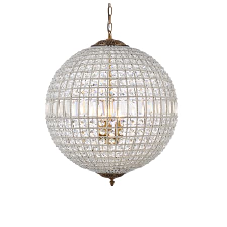 A large image of the Elegant Lighting 1205D24/RC French Gold