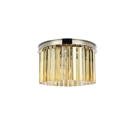 A large image of the Elegant Lighting 1208F16-GT/RC Polished Nickel