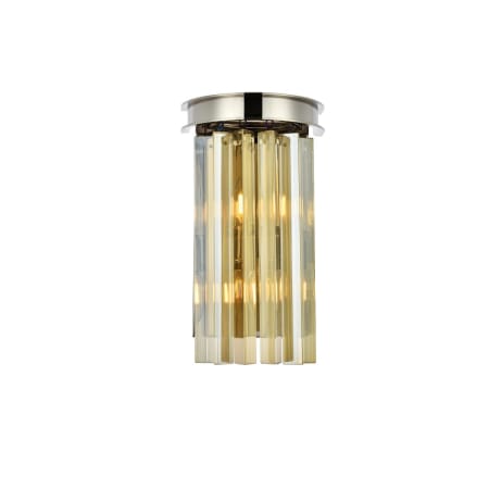 A large image of the Elegant Lighting 1208W8-GT/RC Polished Nickel