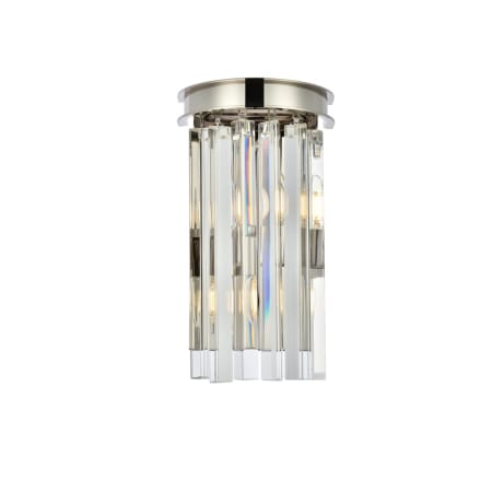 A large image of the Elegant Lighting 1208W8/RC Polished Nickel