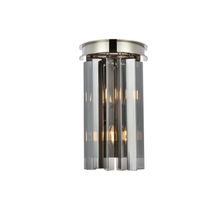 A large image of the Elegant Lighting 1208W8-SS/RC Polished Nickel