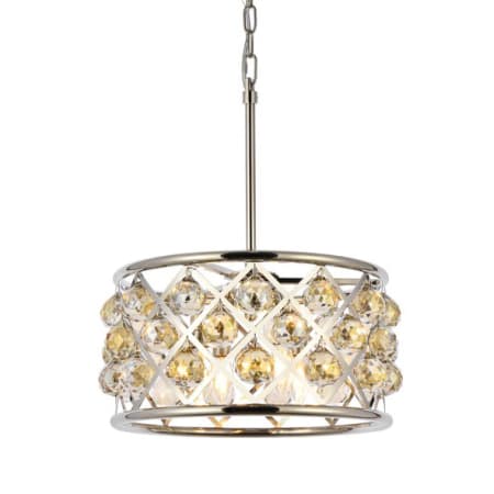 A large image of the Elegant Lighting 1214D16-GT/RC Polished Nickel