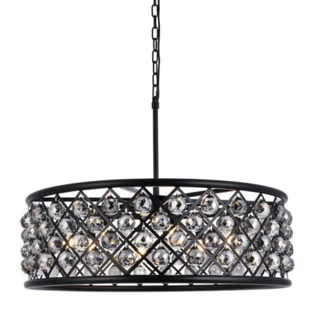 A large image of the Elegant Lighting 1214D32-SS/RC Matte Black