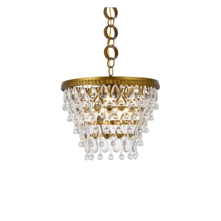 A large image of the Elegant Lighting 1219D16/RC Brass