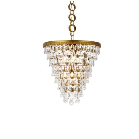 A large image of the Elegant Lighting 1219D18/RC Brass