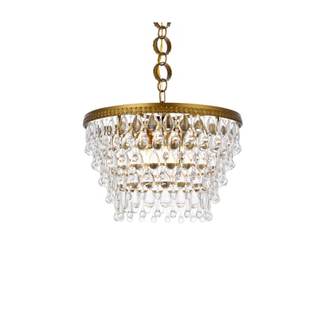 A large image of the Elegant Lighting 1219D19/RC Brass