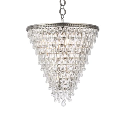 A large image of the Elegant Lighting 1219D24/RC Antique Silver
