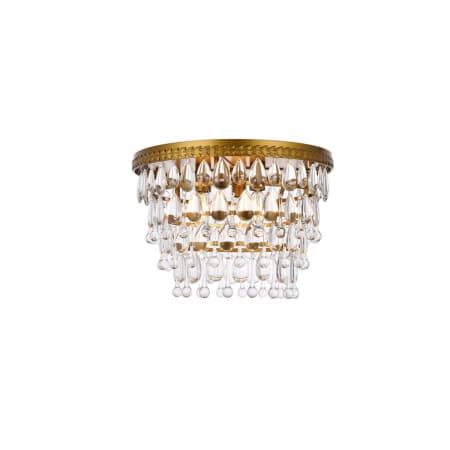A large image of the Elegant Lighting 1219F15/RC Brass