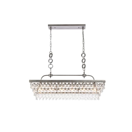 A large image of the Elegant Lighting 1219G40 Antique Silver