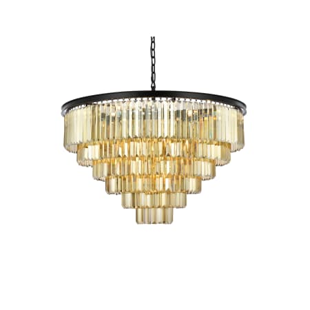 A large image of the Elegant Lighting 1231D44-GT/RC Matte Black