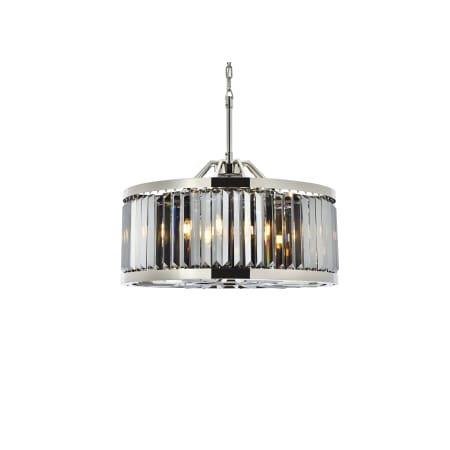 A large image of the Elegant Lighting 1233D28-SS/RC Polished Nickel