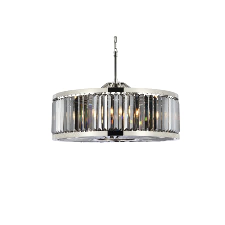 A large image of the Elegant Lighting 1233D35-SS/RC Polished Nickel