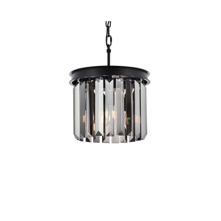 A large image of the Elegant Lighting 1238D12-SS/RC Matte Black