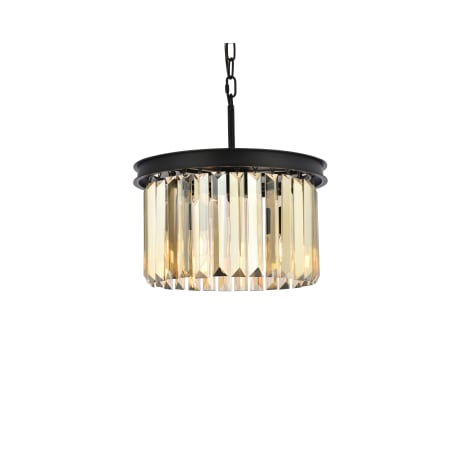 A large image of the Elegant Lighting 1238D16-GT/RC Matte Black