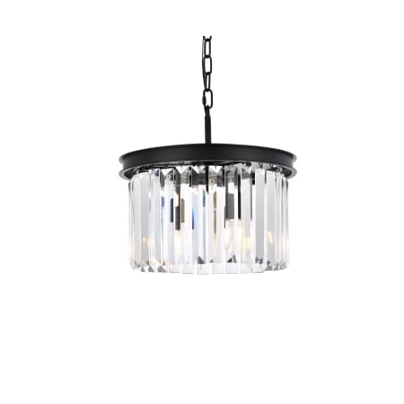 A large image of the Elegant Lighting 1238D16/RC Matte Black