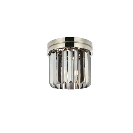 A large image of the Elegant Lighting 1238F12-SS/RC Polished Nickel
