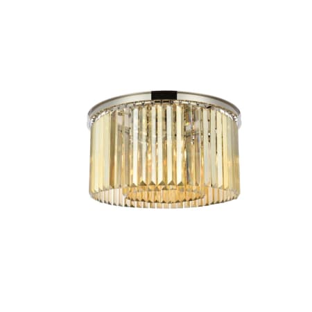 A large image of the Elegant Lighting 1238F26-GT/RC Polished Nickel