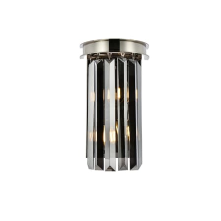 A large image of the Elegant Lighting 1238W8-SS/RC Polished Nickel